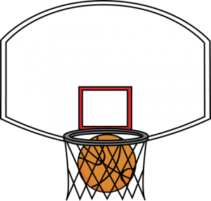 Picture of a basketball hoop.