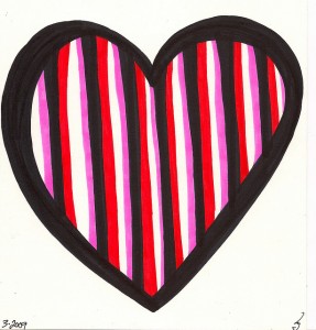 Striped Heart
