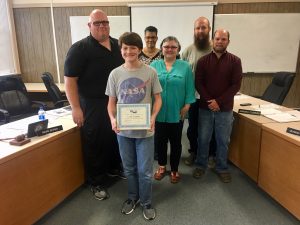 May Citizenship Student with School Board