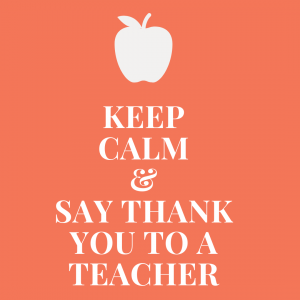 Keep Calm and Say Thank You To A Teacher Sign