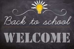 Welcome Back to School Chalkboard Message