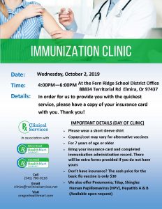 Flu Shot Community Clinic Flyer