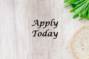 Apply Today Message on Board with Bread