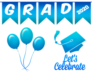 GRAD - balloons - Cap - in blue